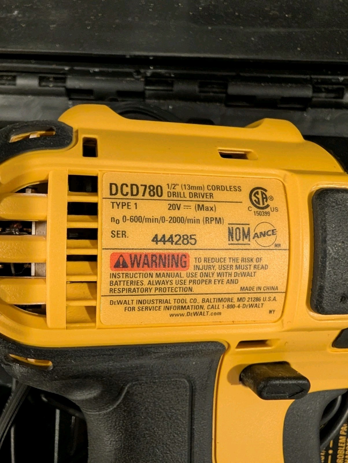 DEWALT DCK280C2 2-Tool 20-Volt Max Power Tool Combo Kit 2-Batteries Charger Case