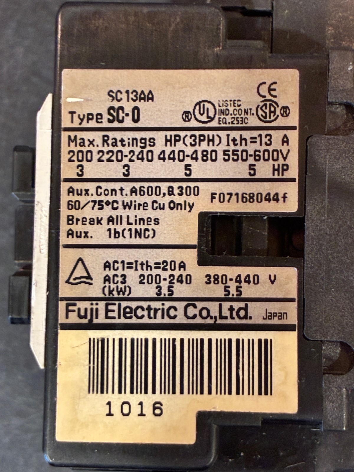 Fuji SC13AA Type SC-0