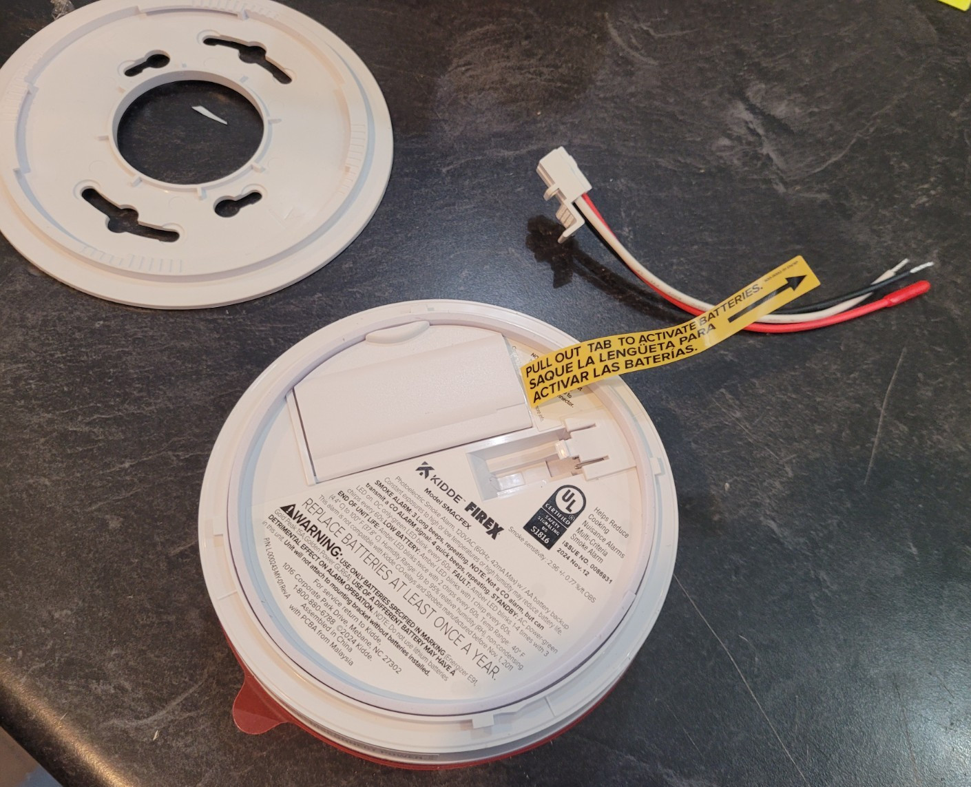 Kidde SMACFEX 21033081 Hardwired Smoke Alarm Battery Backup Open Box