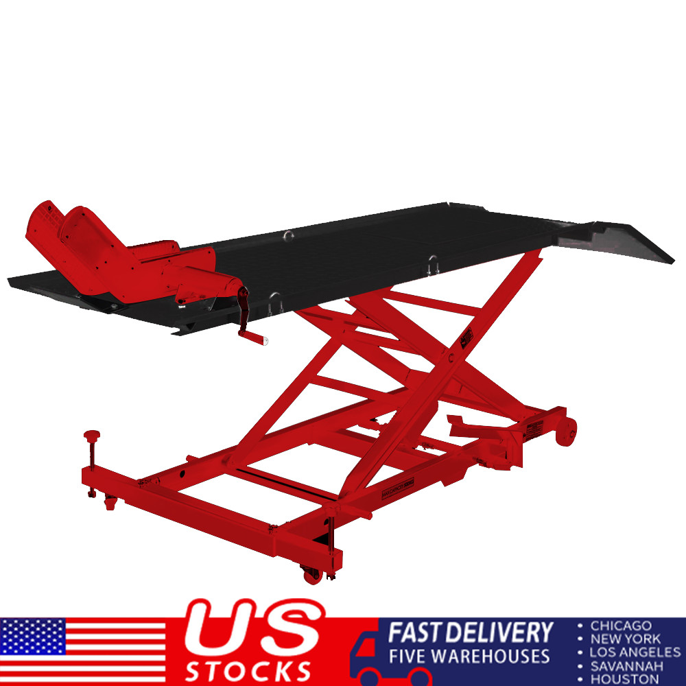 KATOOL Motorcycle ATV 1000 lib Pedal Hydraulic Pump Operated Lift Table 26" Wide