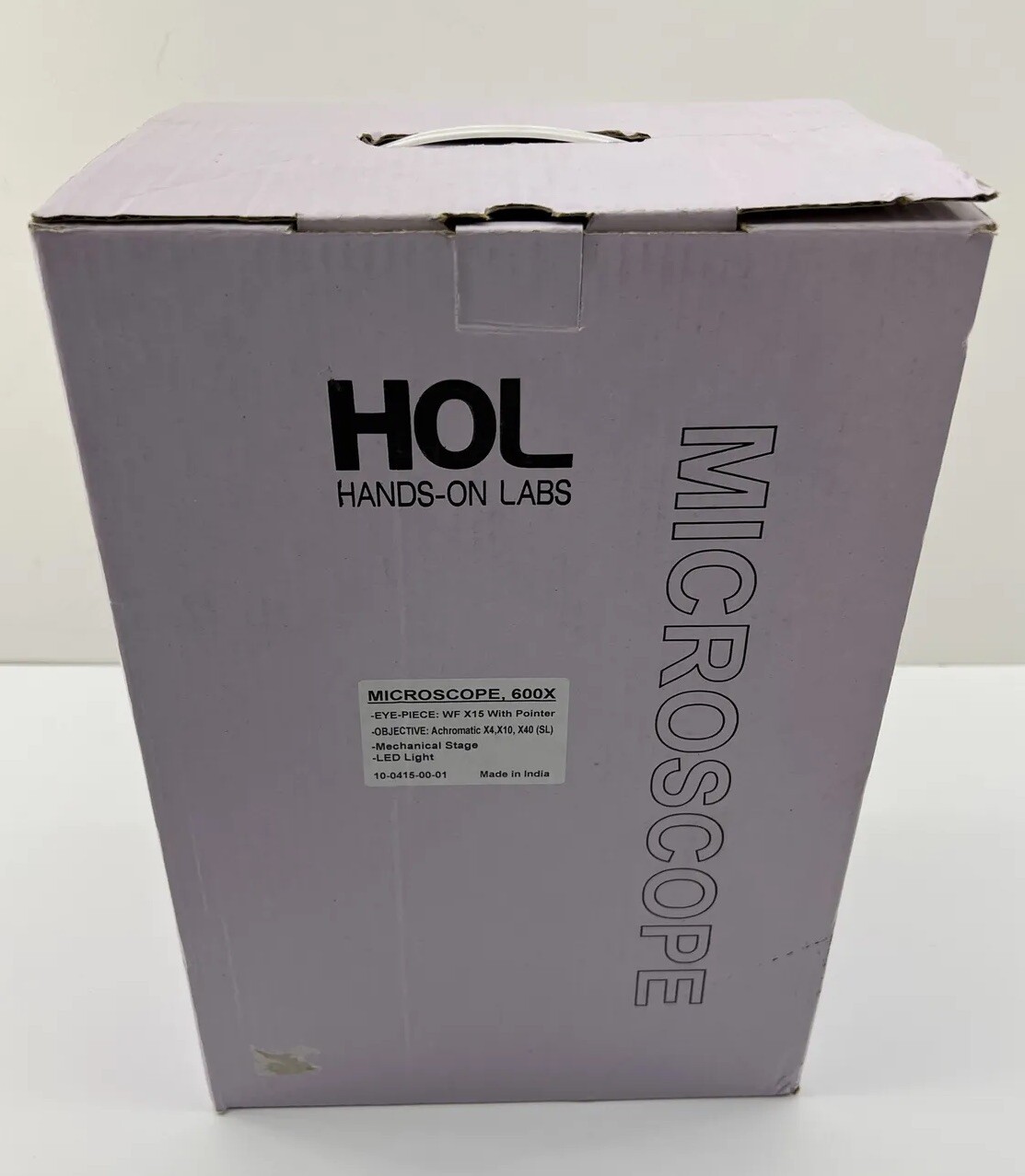 HOL Microscope 600X Stage LED Light Hands on Lab Science Microscope