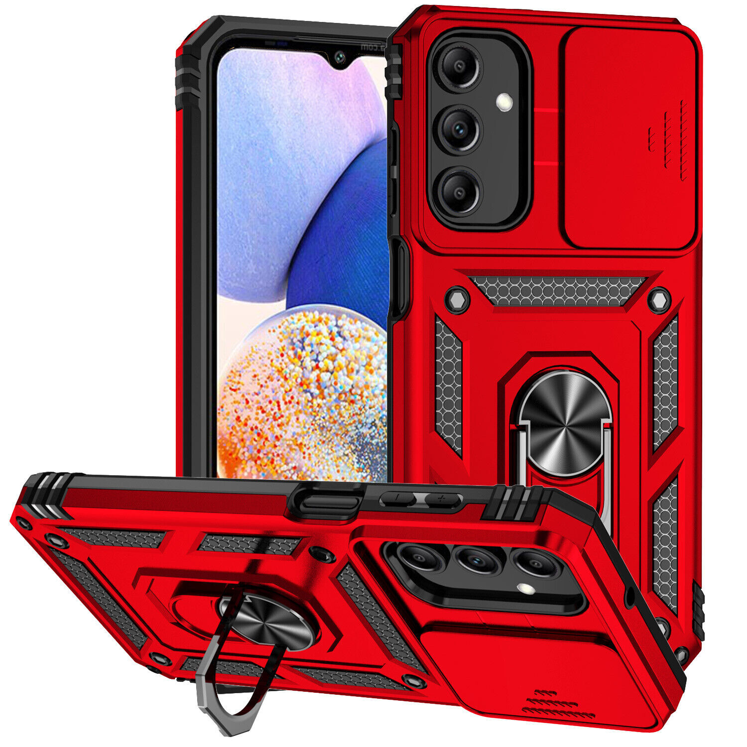 For Samsung Galaxy A26 Case Shockproof Ring Holder Stand Camera Cover