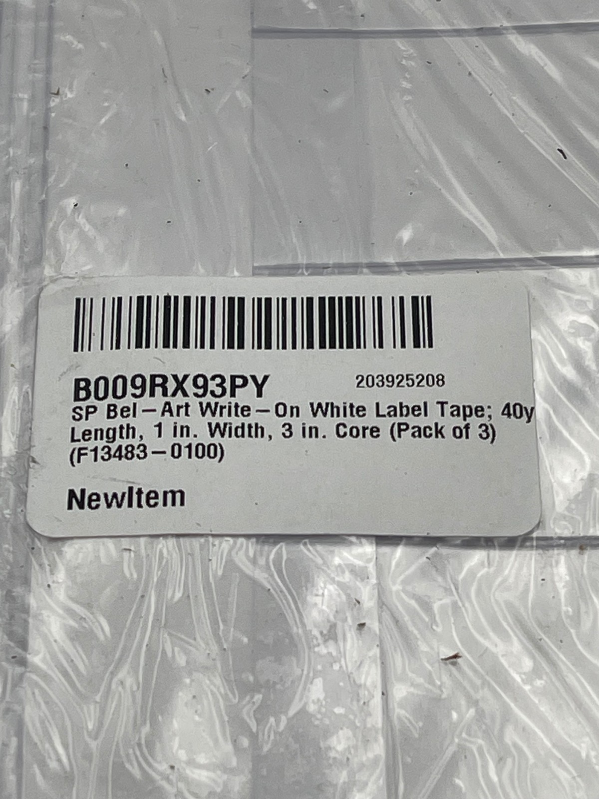 SP Bel-Art View-Pack Refill 44171 White 3-Hole Plastic Label Sheets 10/PK Pack