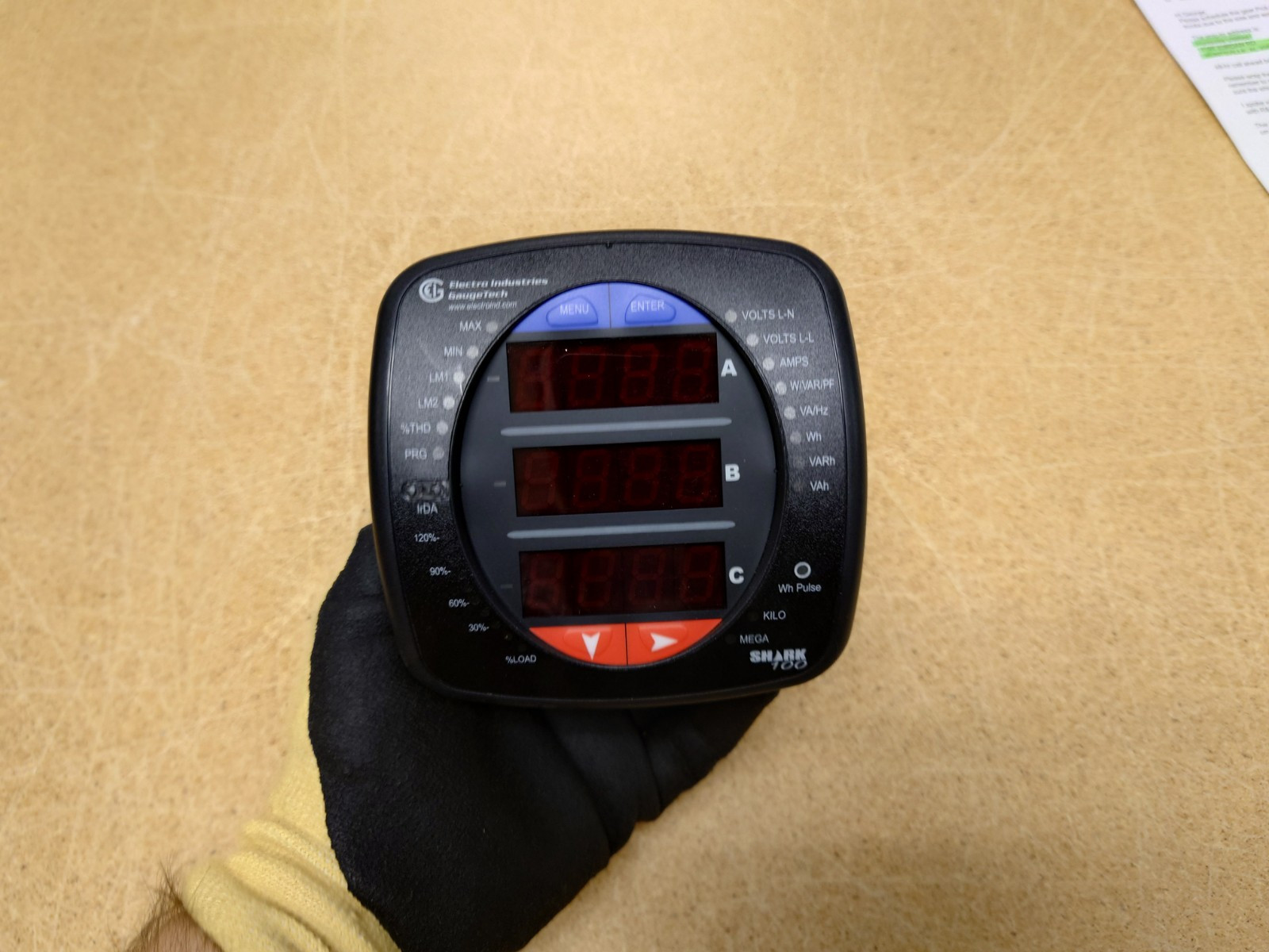 SHARK 100 MULTIFUNCTION POWER & ENERGY METER 100-60-10-V1-D2-485P USED
