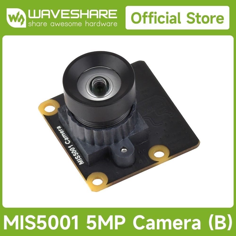 Waveshare MIS5001 5MP Wide-Angle Lens Camera Module, High Sensitivity