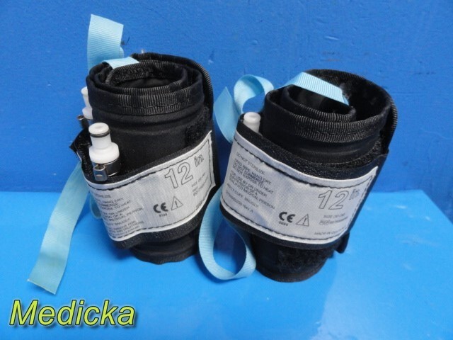 2X Zimmer 60750000200 Reusable Tourniquet Cuffs; 12" | Black | 3.5" Wide ~ 35684