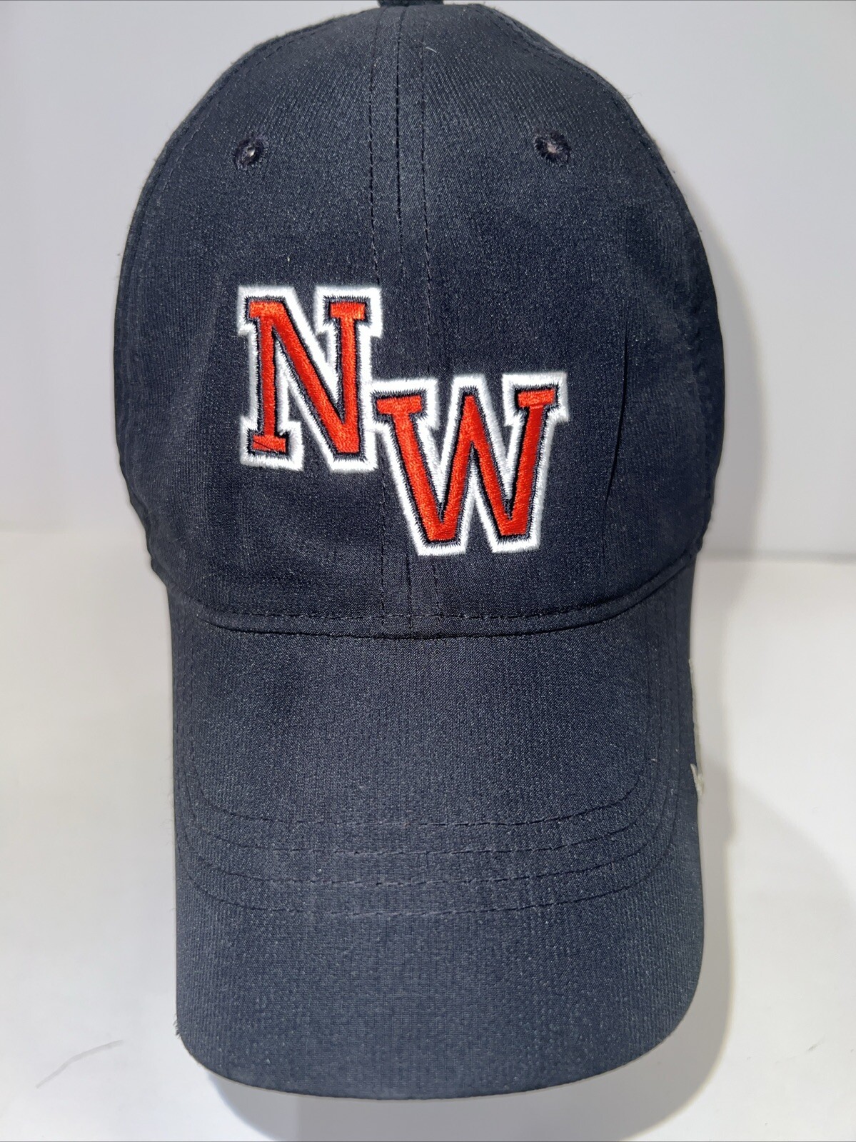 Nike Golf NW Northwestern in Red White on Black Polyester Hat Cap Polyester