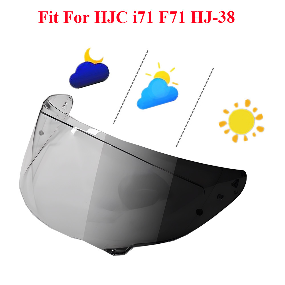 Photochromic Visor Lens For HJC i71 F71 HJ38 Motorcycle Helmet Shield Lenses