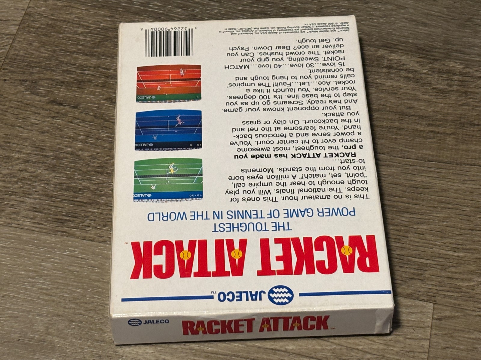 Racket Attack Nintendo Nes *Box Only* No Game Authentic Very Good Shape