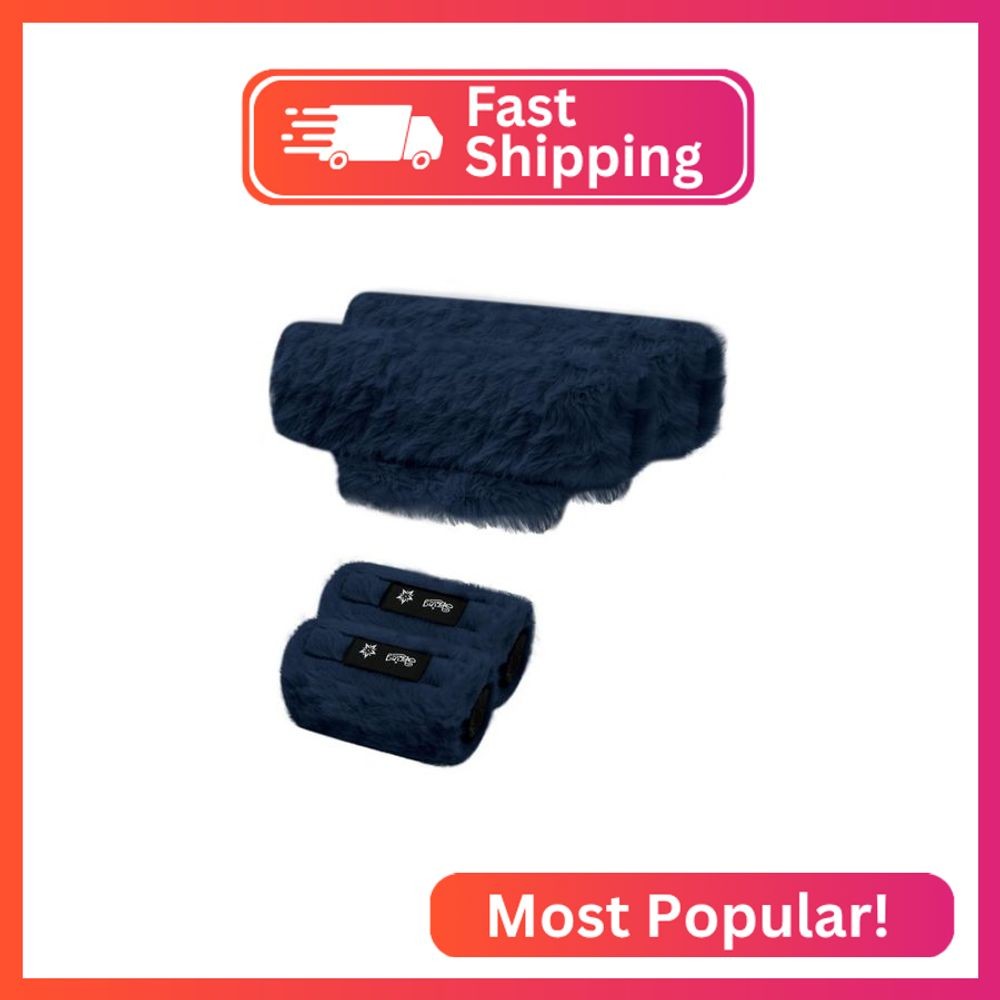 SPRING SEAON Crutches Padding Crutch Pads Pads for Crutches (Navy Blue)