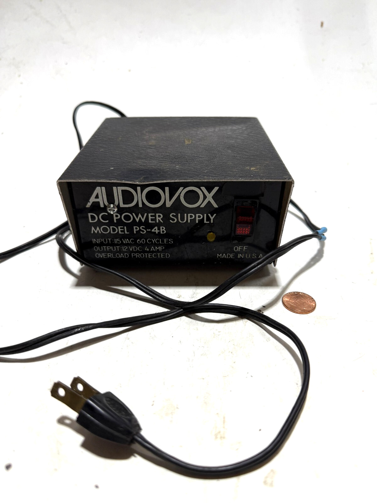 AUDIOVOX Model PS-4B 4AMP DC Power Supply