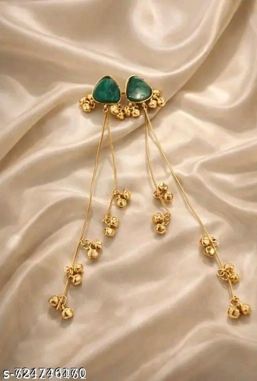 Kundan Jhumka Earrings Indian Gold Plated Bollywood Style Jewelry Set