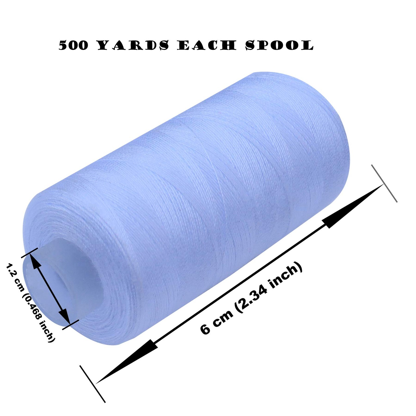 28 PCS Sewing Thread Polyester Spools Hand Machine Total 14000 Yards Craft
