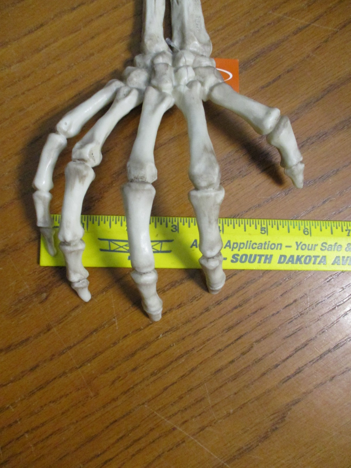 2 - Hand Skeleton Halloween Prop Decor - 8.25" long
