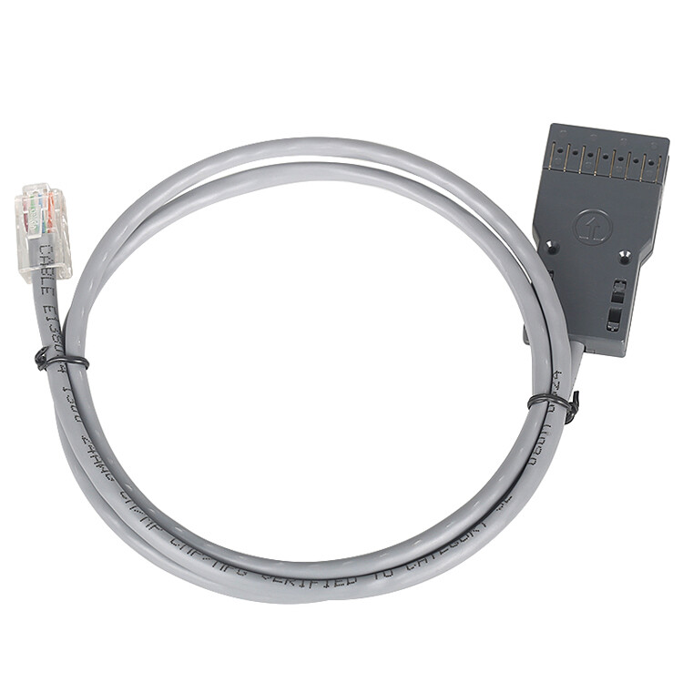 1Pc 1m Eight Core 110 Duckbill Connector RJ45 Test Cable Conversion