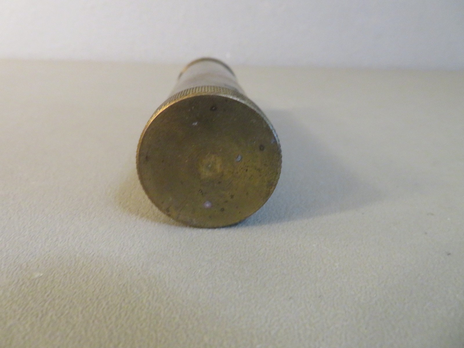 Vintage CVA Solid Brass Black Powder Flask for Muzzle Loaders Made In Italy