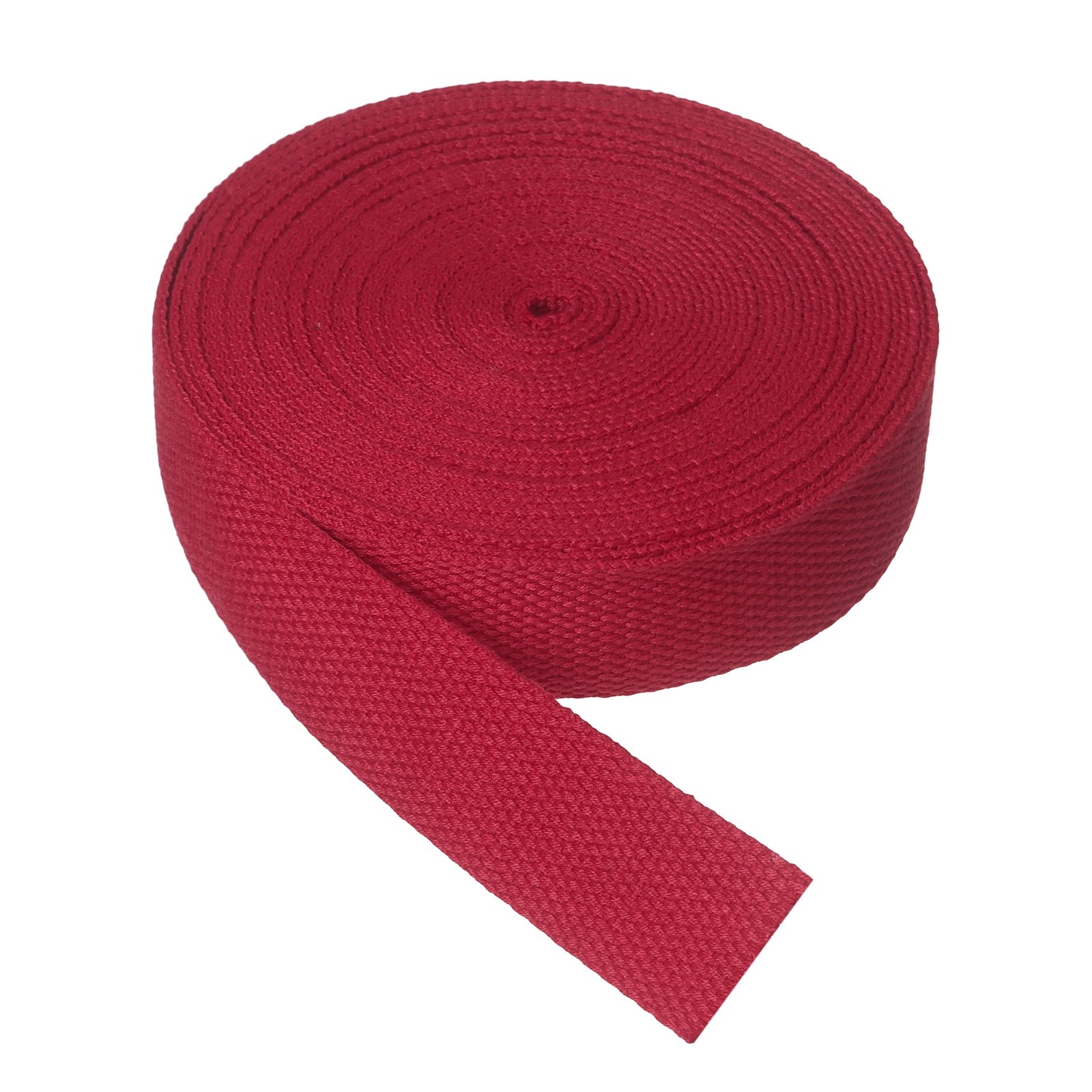 Cotton Twill Tape, 1" 10 Yards Cotton Ribbon Bias Binding Tape Burgundy