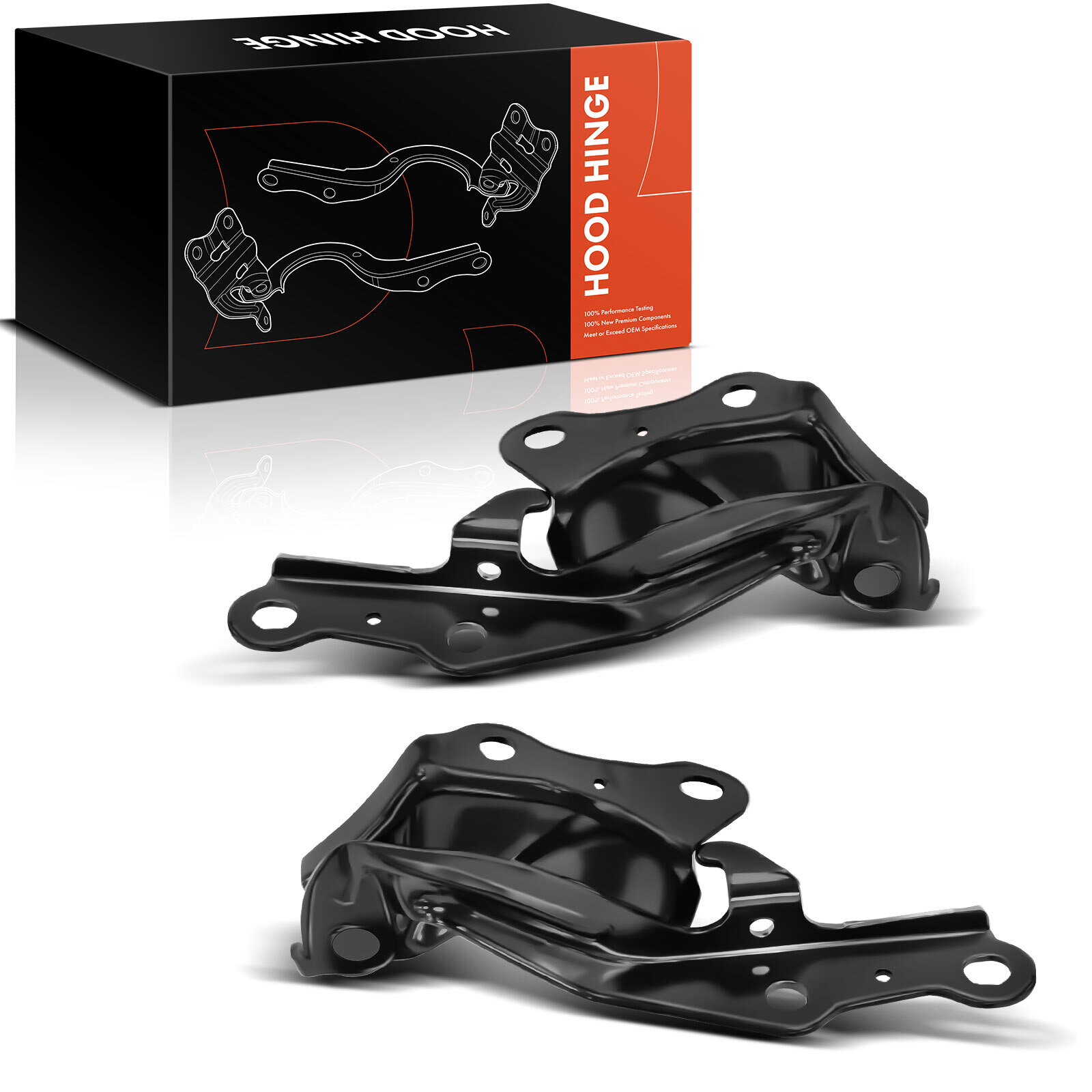2Pcs Front Driver & Passenger Hood Hinge for Toyota Tacoma 2005 2006 2007-2015