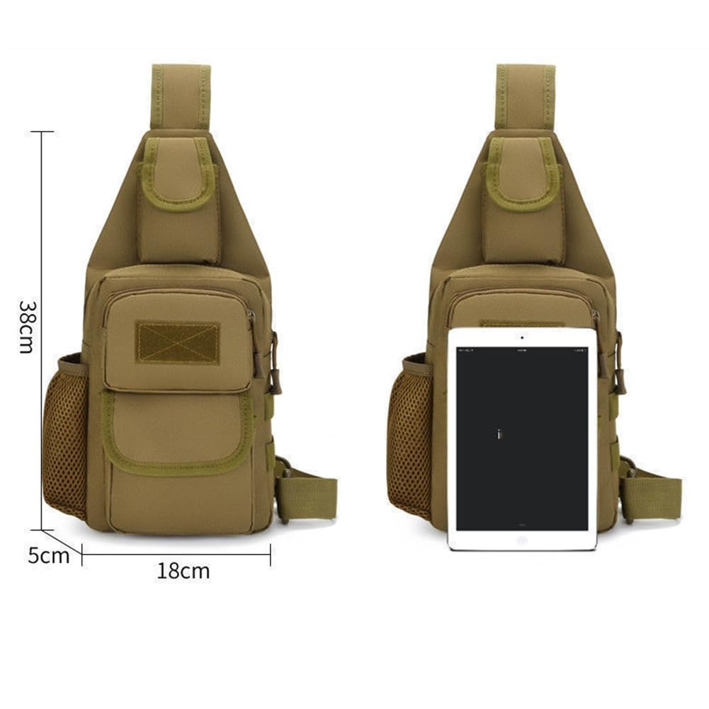 2 PCS Black Sling Bag Crossbody Backpack Lightweight Hiking Ski Daypack