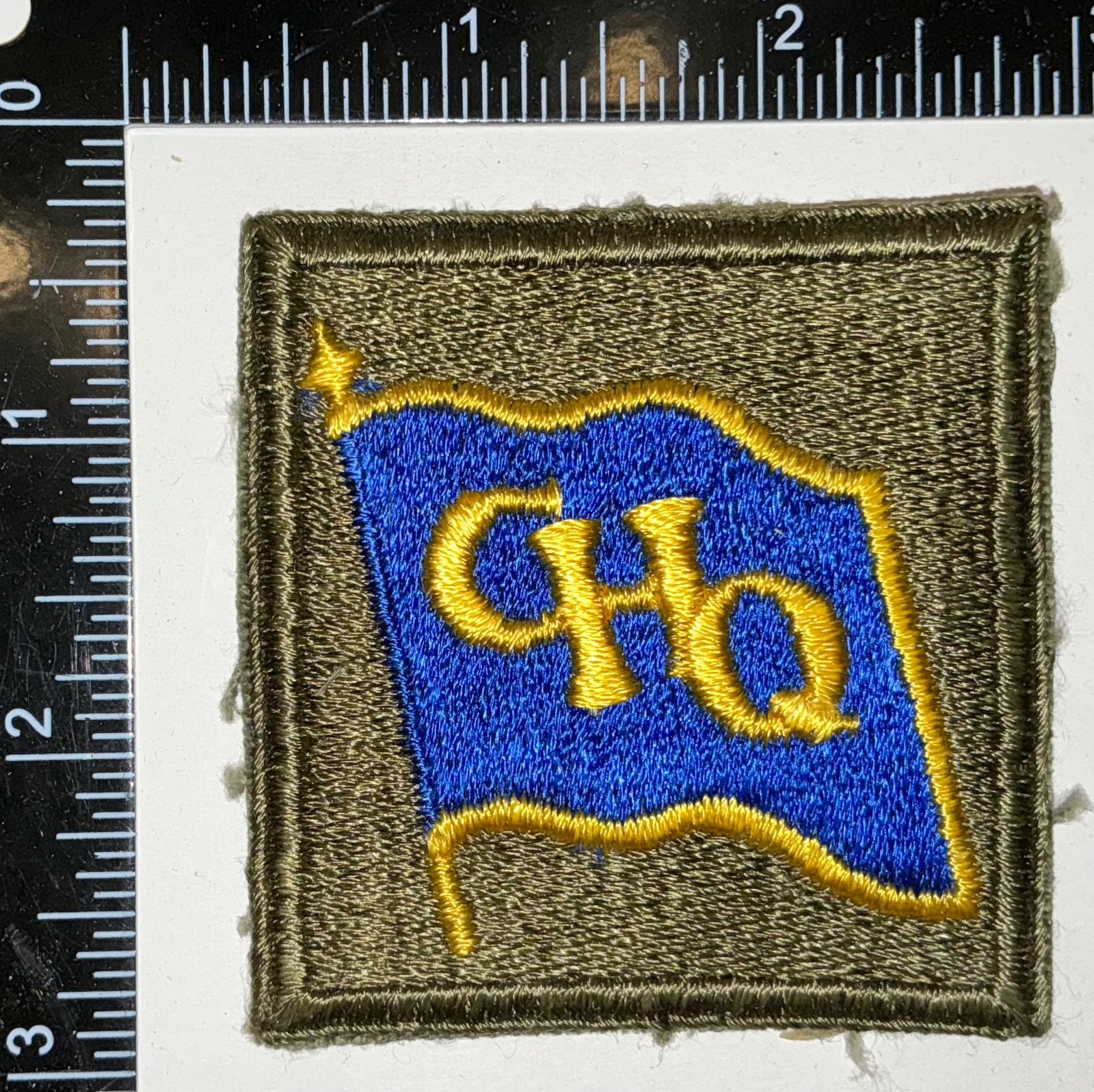 WWII US Army GHQ General Headquarters MacArthur Japan BLUE Patch