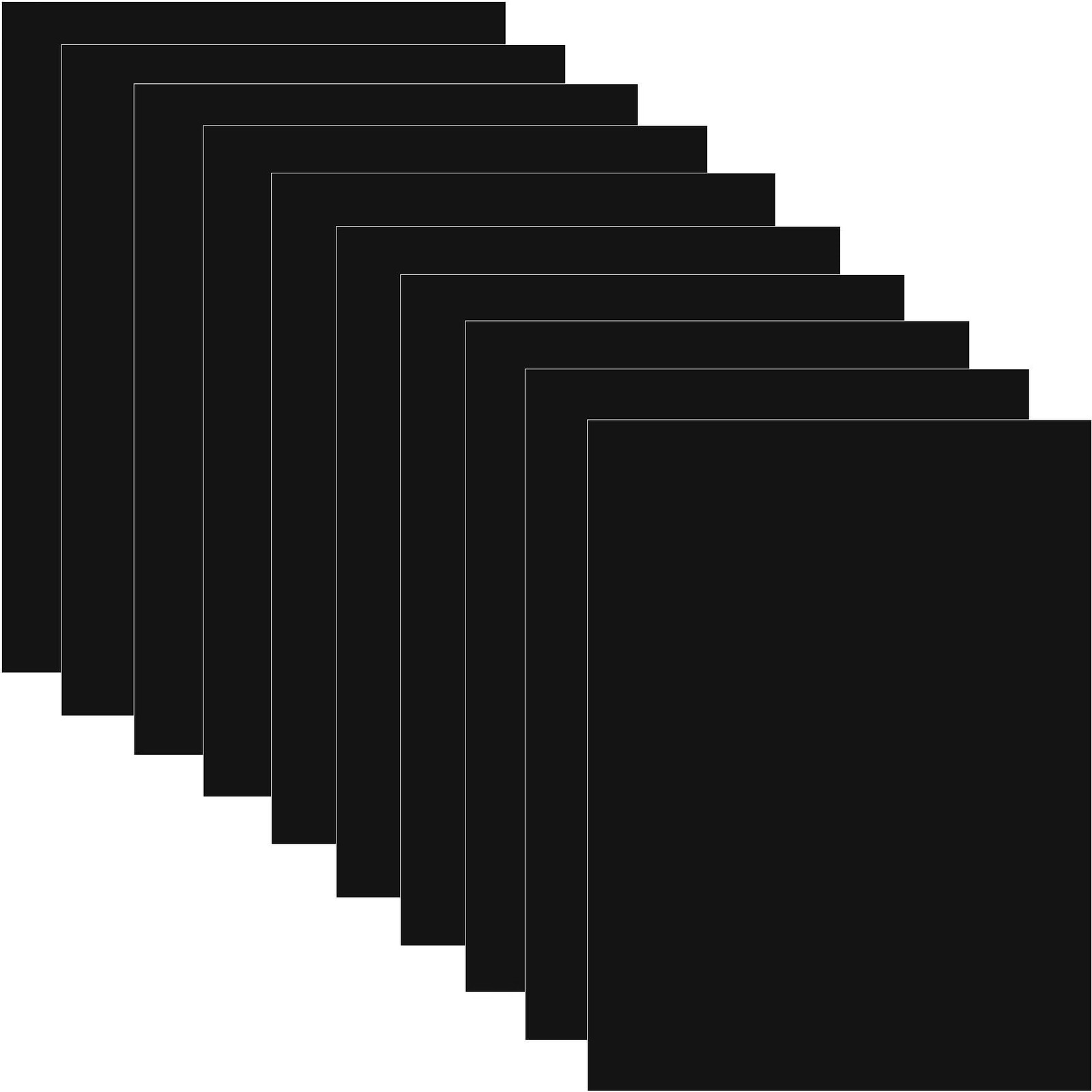 Laser Engraving Test Paper 10 PCS Black Double-Sided Focus Dimming Sheets