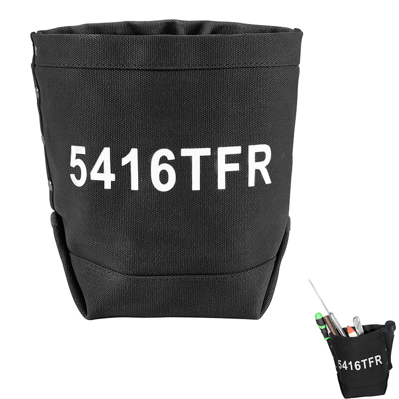 Black Flame retardant tool kit with replacement probe tip hole Protective Bag