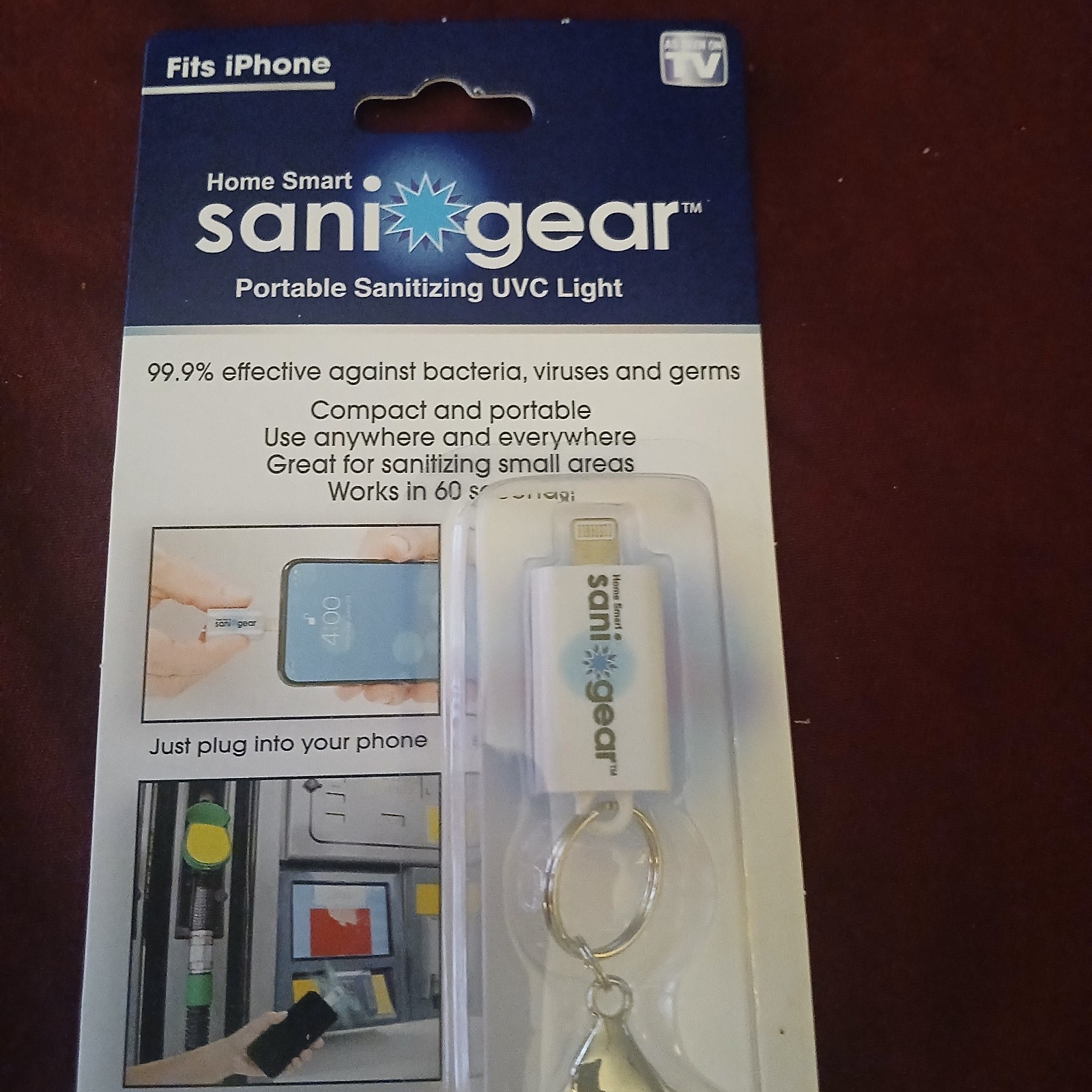 SaniGear Mini Portable iPhone Travel UVC Sanitizing- Qty 12