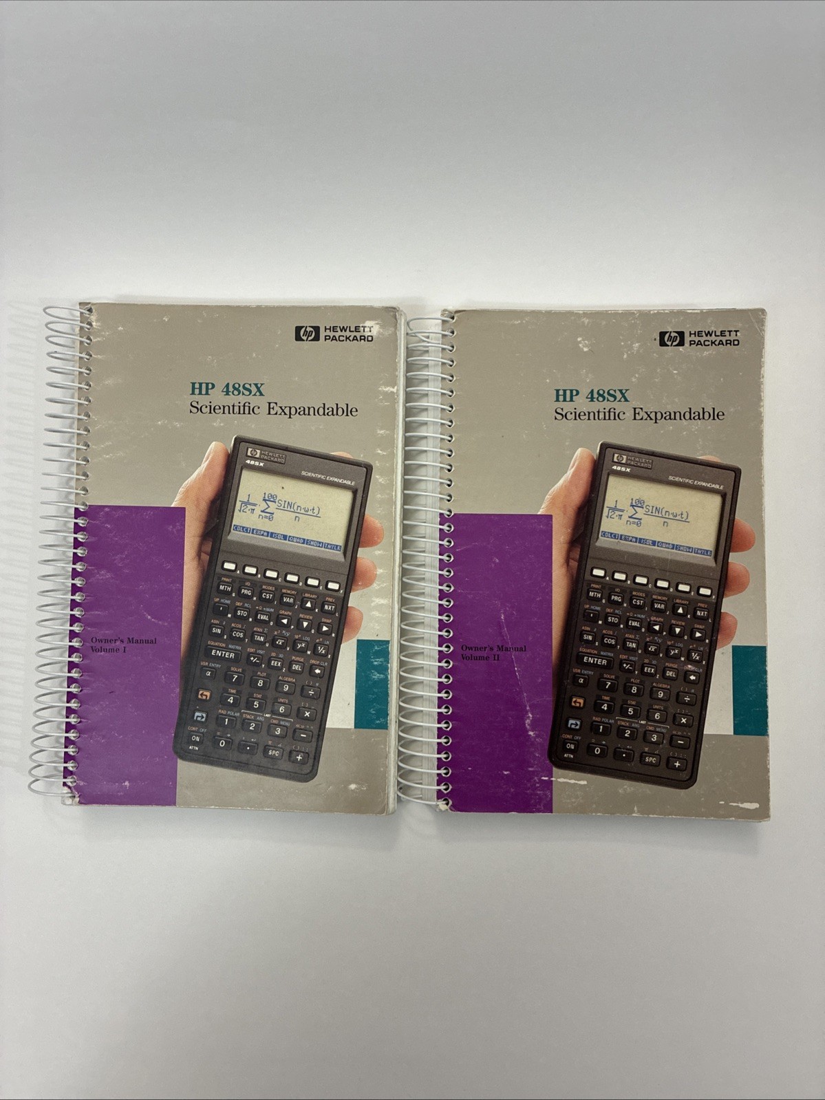 HP 48SX Scientific Calculator Manuals Vol 1 & 2 Set Owner’s Guide