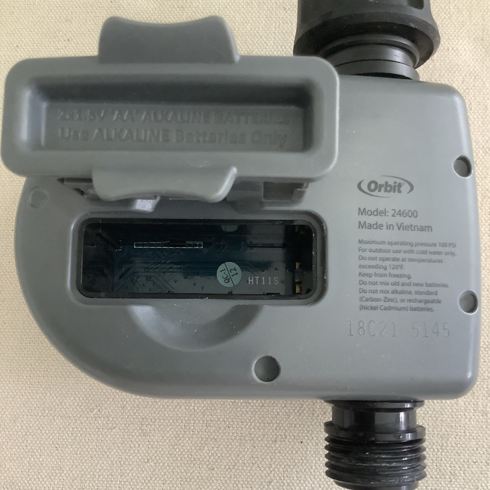 Orbit Programmable 24600 Lawn Garden Automatic Aqua Water Timer Digital 1 Hose
