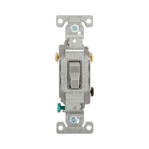 Eaton Wiring Devices CS315GY - Switch Toggle 3Way 15A 120/277V Swire GY - 1EA