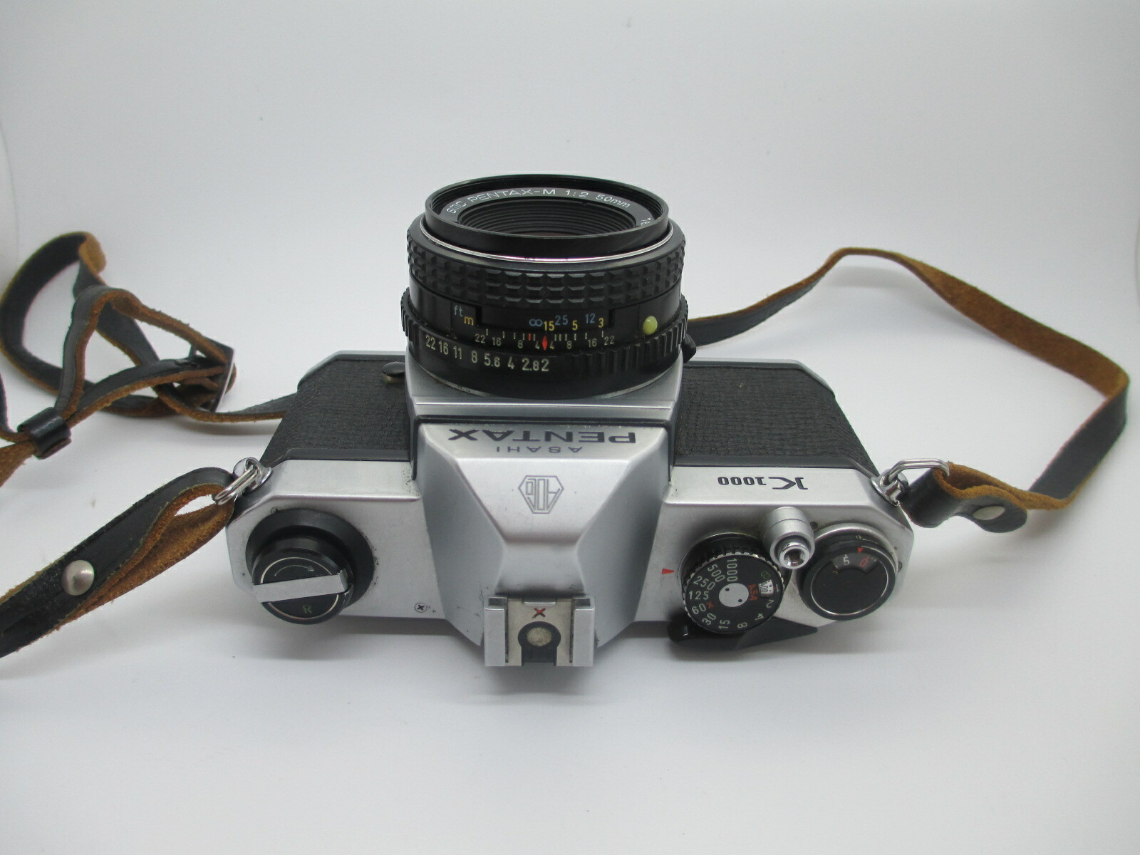 Pentax K1000 35mm SLR Film Camera w 50mm PK Mount Manual Focus Lens TESTED WORKS