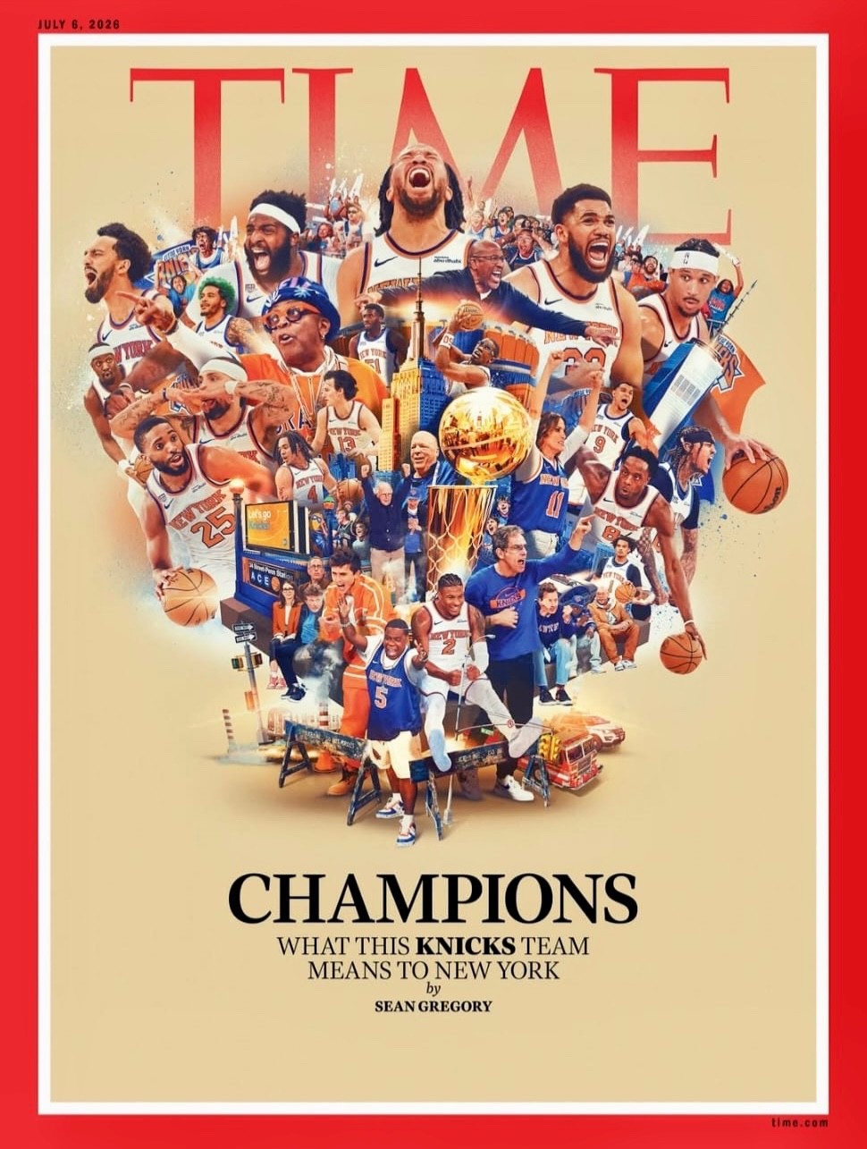 TIME MAGAZINE - JULY 2026 - NY KNICKS 2026 NBA CHAMPIONS