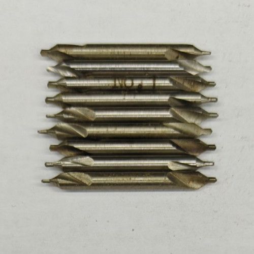 Nine Pieces #1 Combined Drill and Countersink HSS - Center Drill