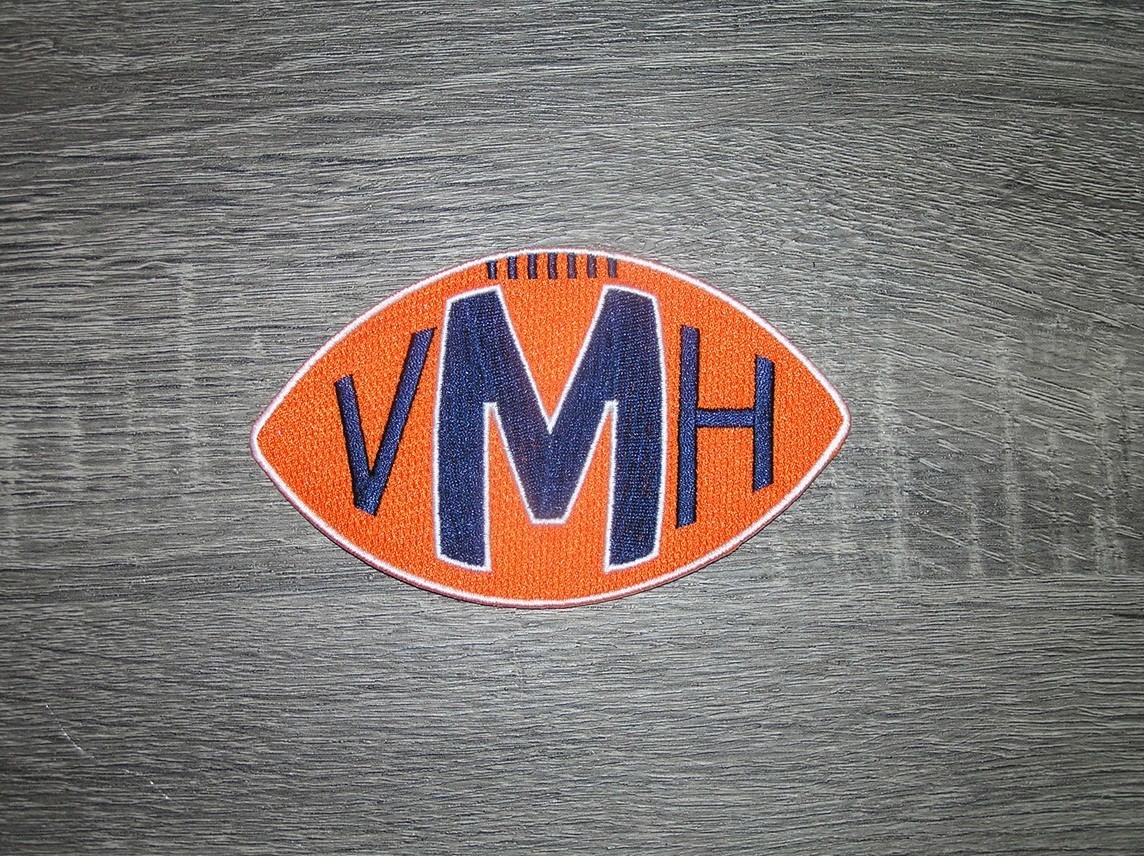 VMH Virginia Halas McCaskey Chicago Bears Memorial Jersey Patch Iron On 3" x 5"