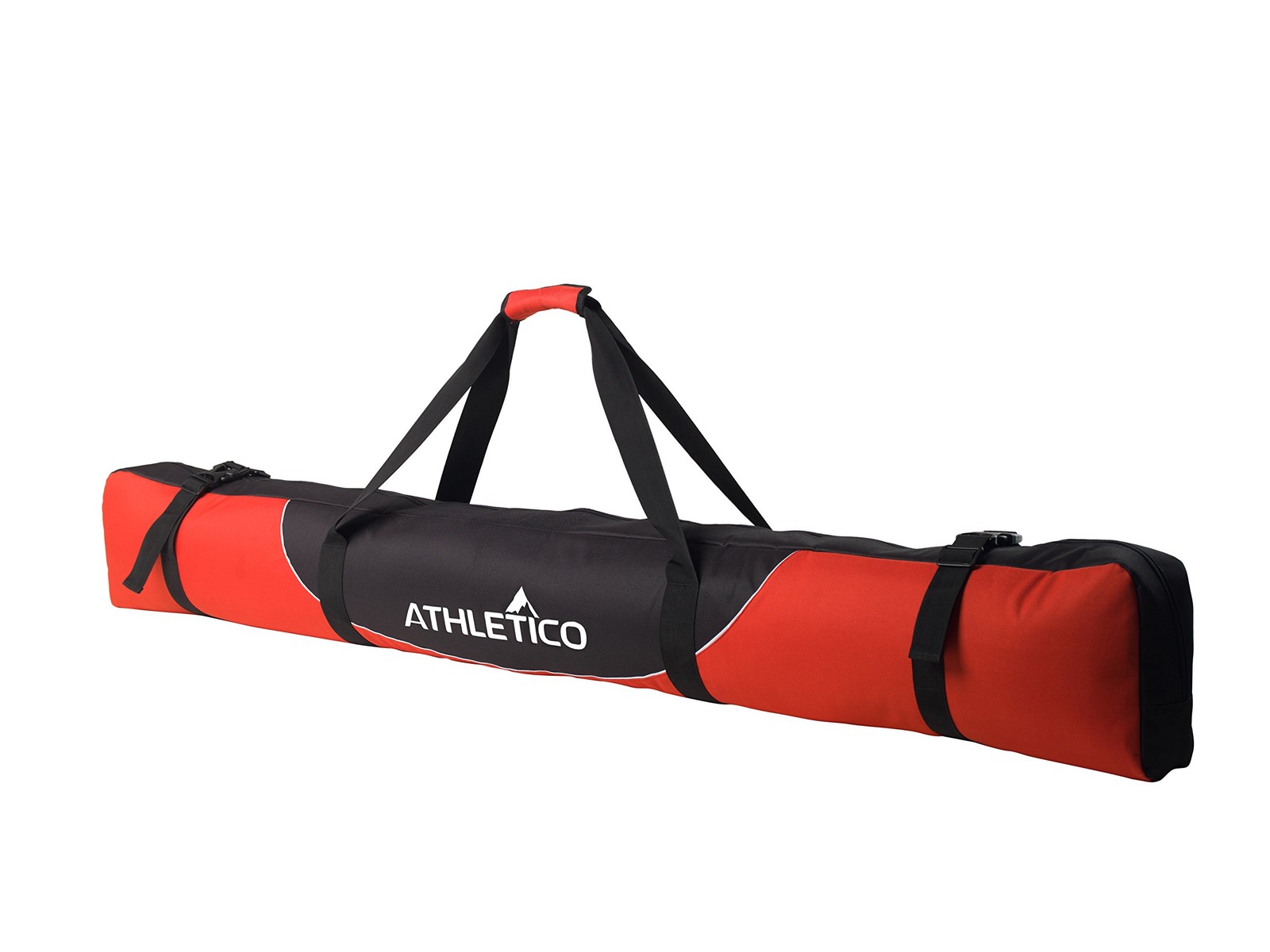 Athletico Mogul Padded Ski Bag - Fully Single Travel 185cm, Red