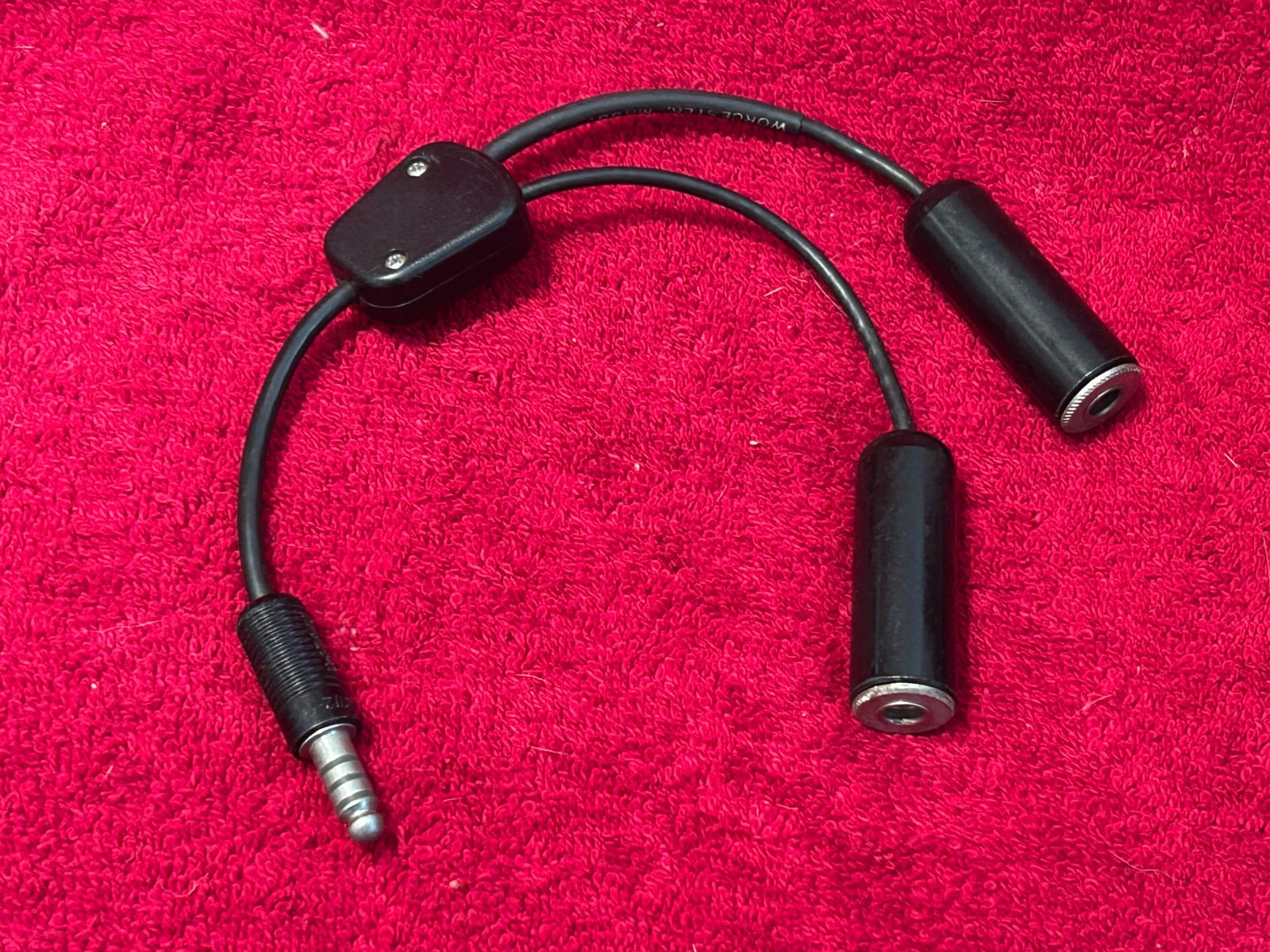 DAVID CLARK DUAL PLUG HEADSET ADAPTER P/N 18253G