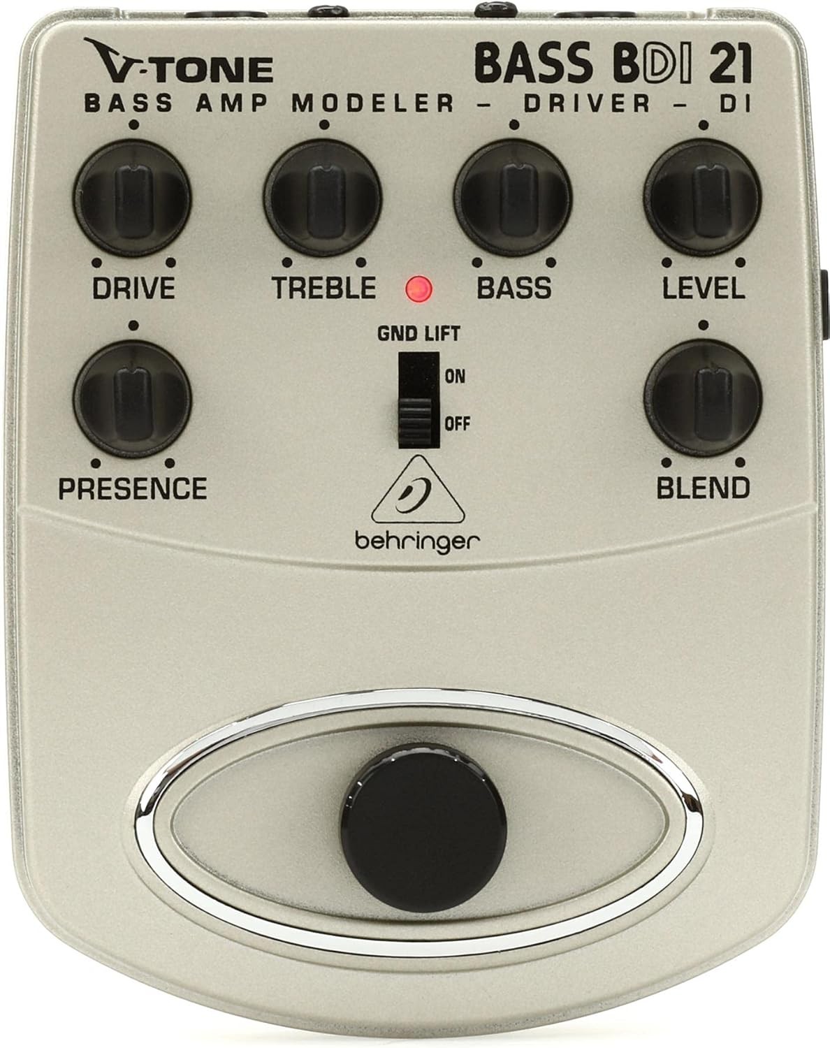 Behringer V-TONE BASS DRIVER DI BDI21 Bass Effects Pedal Preamp Direct Box New