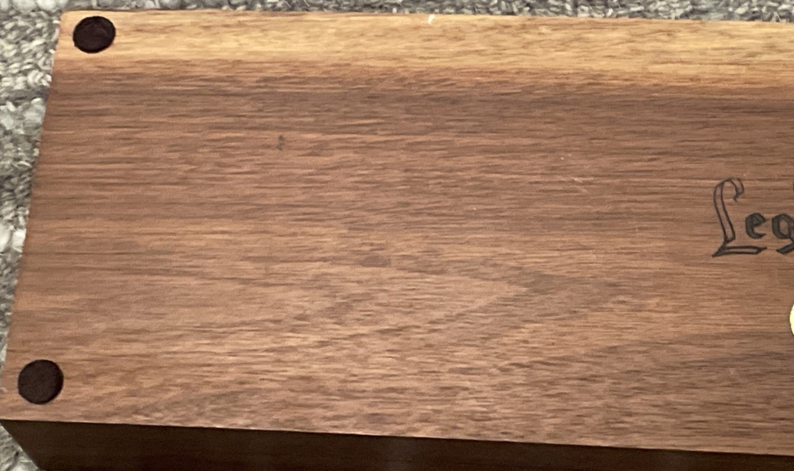 GERBER LEGENDARY BLADE CARVING SET 2 WALNUT CASE. No Sharpening Tool Vintage