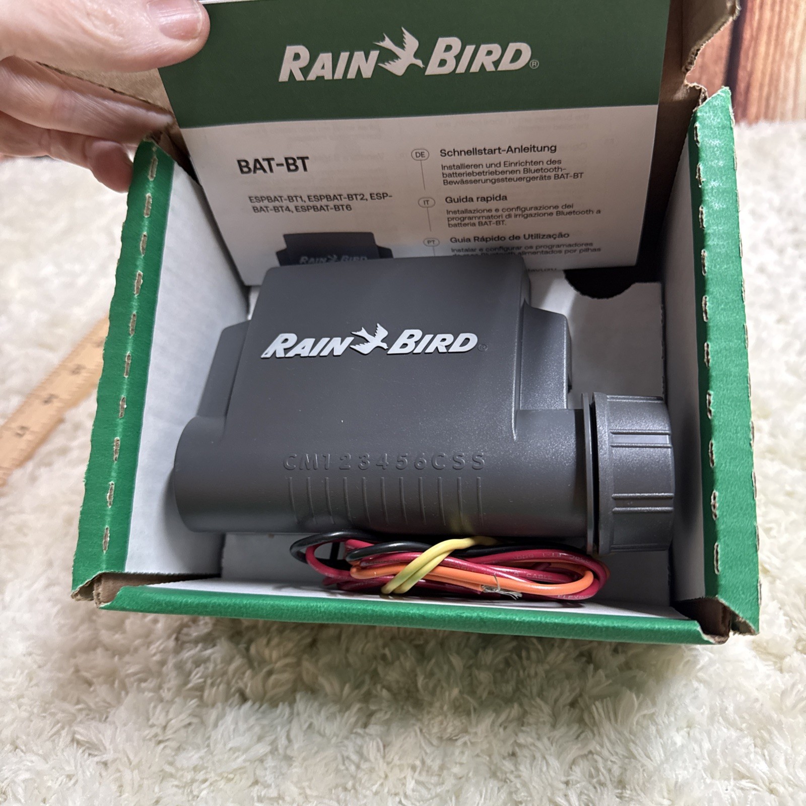 Rain Bird BAT-BT 2 Station Battery Operated Controller New