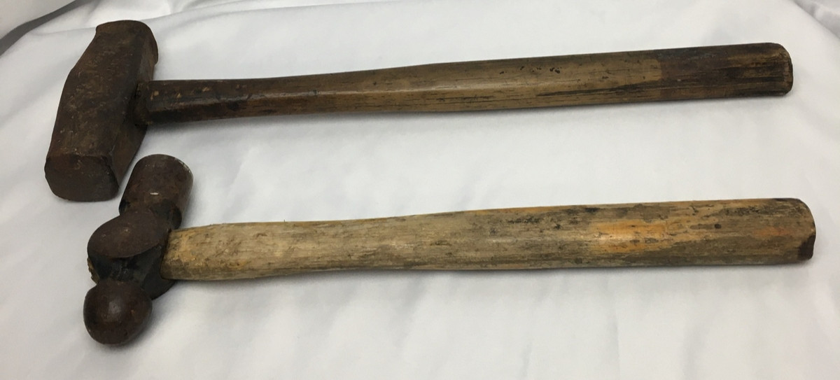 Lot of 2 Vintage/Antique Hammers ~ 1 Ball Ping and 1 Sledge