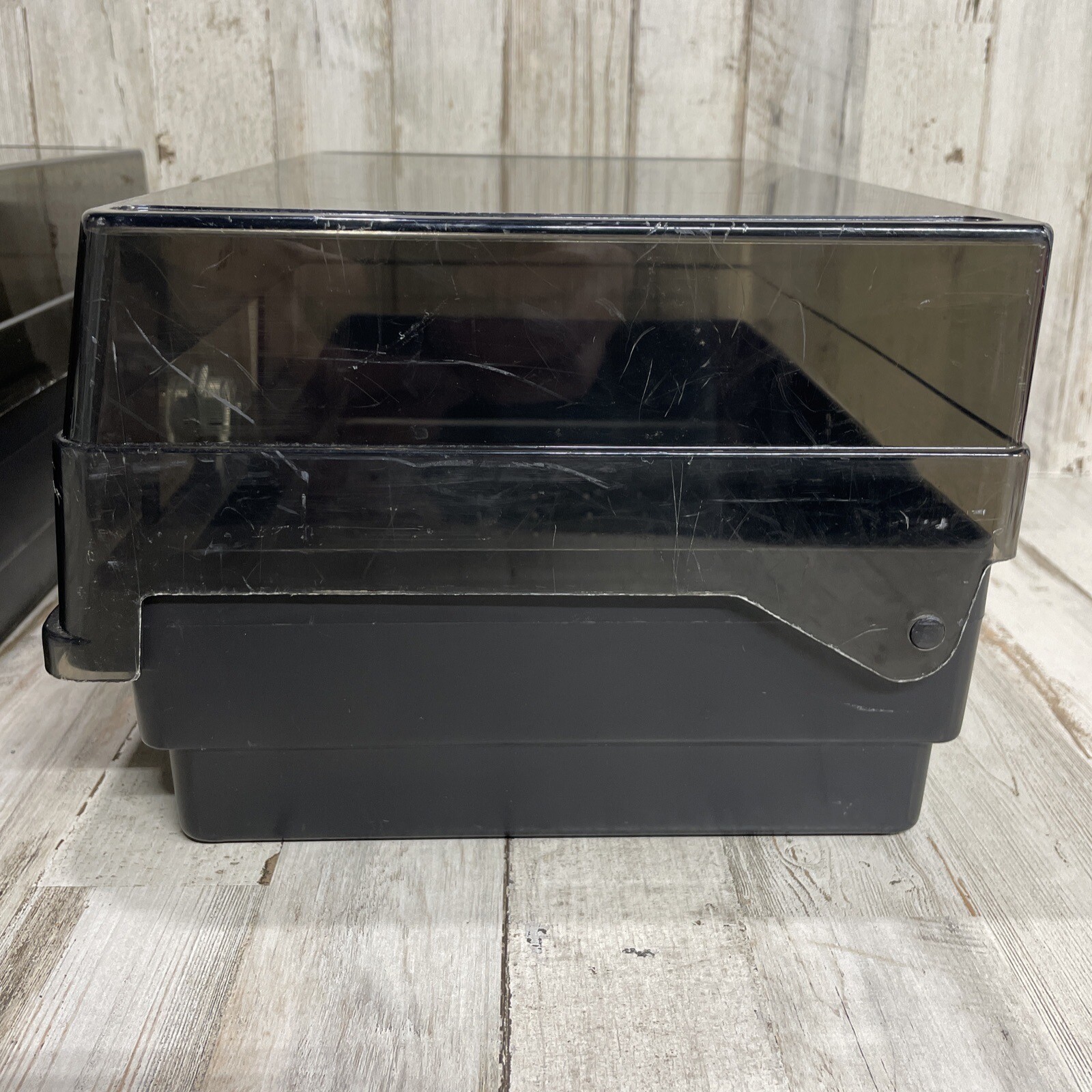 Flip 'N' File Floppy Disk Storage Case Organizer Holder Hinged Lid Locks & Keys