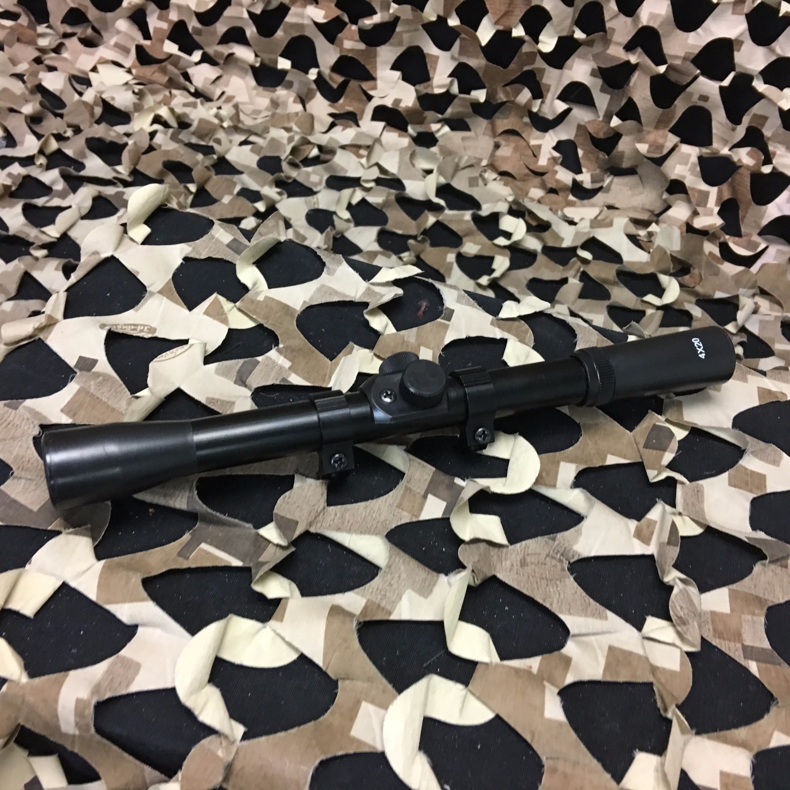 NEW 4x20 Paintball LW Slim-Profile Paintball Scope w/ Dovetail Mounts - Black