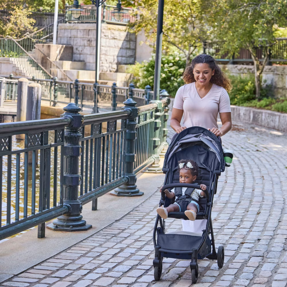 Ingenuity 3Dquickclose CS+ Compact Fold Stroller - Black: Metal Frame