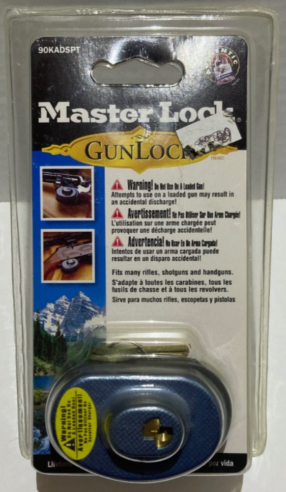 Master Lock Gun Lock 90KADSPT | Universal Firearm Safety Lock | New Sealed