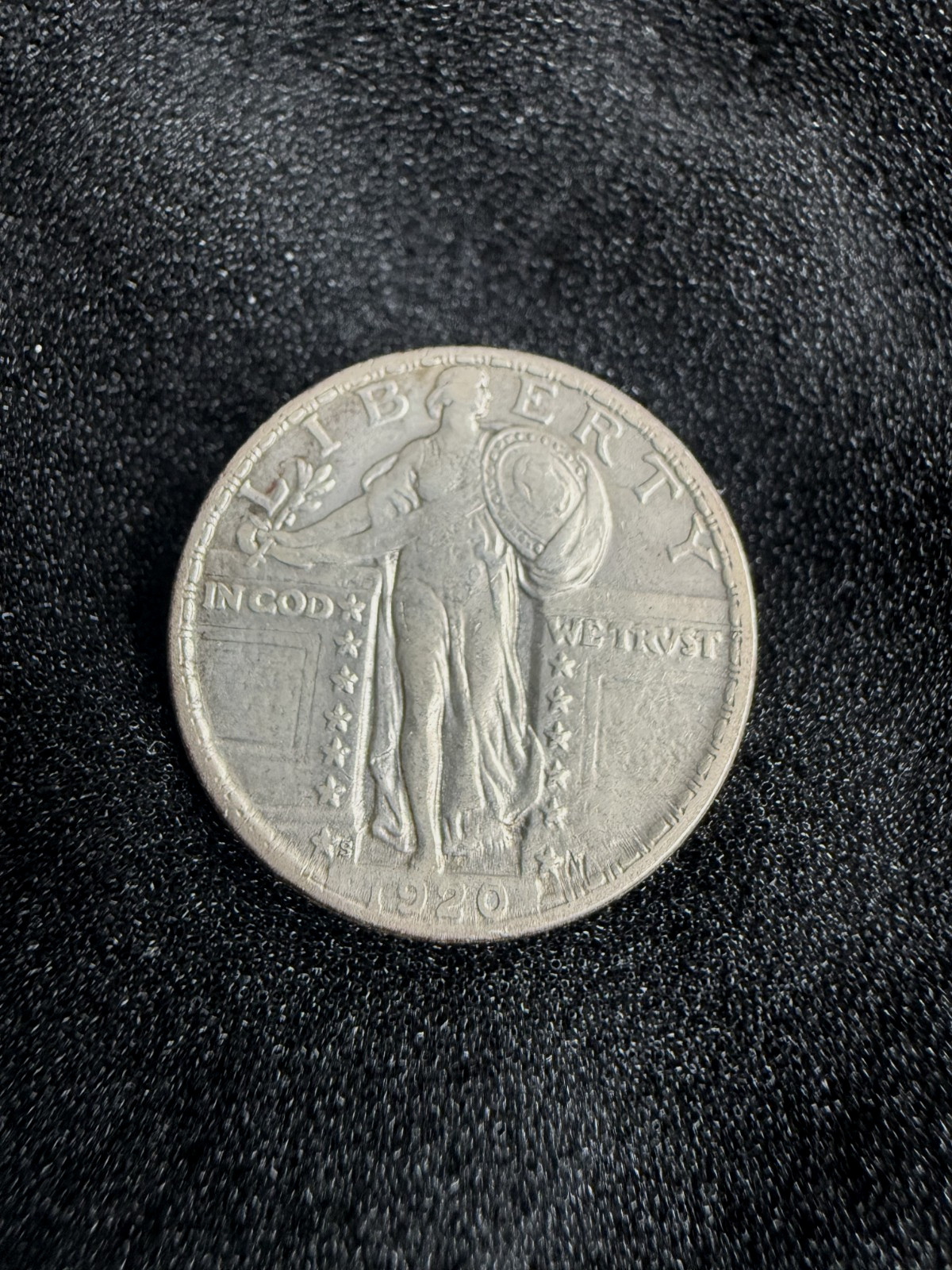 1920-S Standing Liberty Quarter 25C XF Better Date San Francisco 90% Silver SLQ