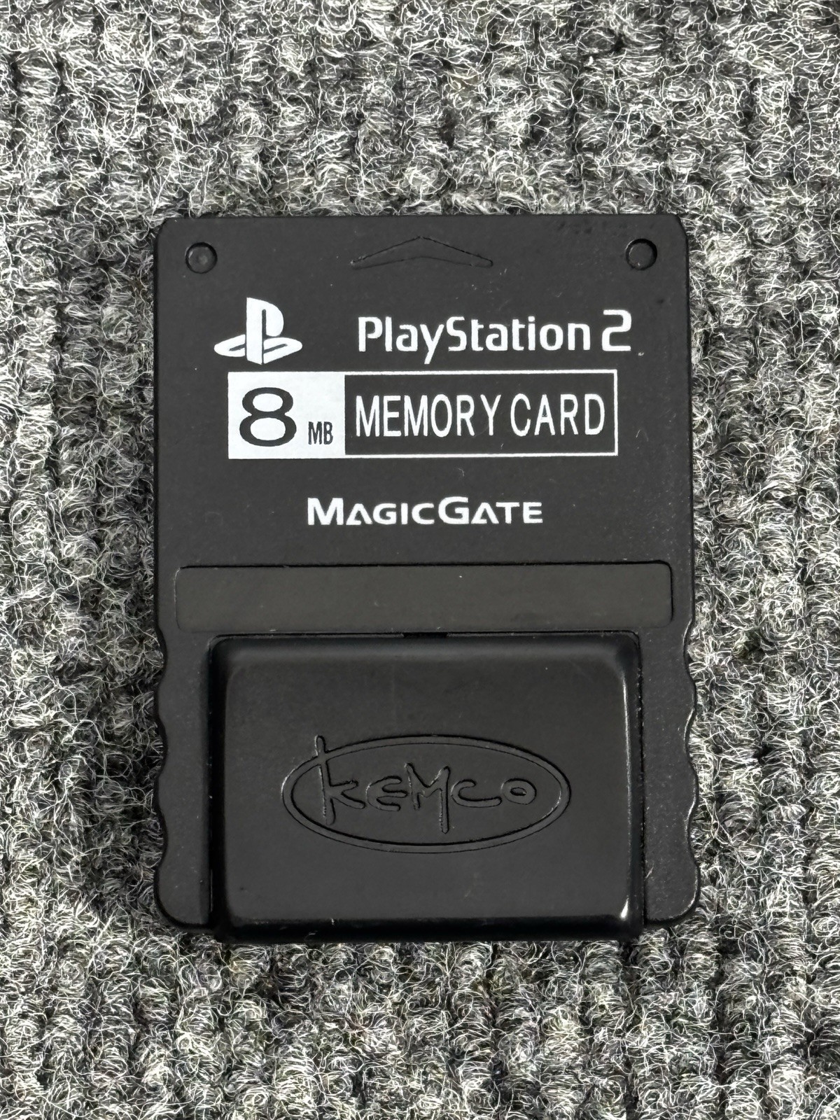 Black Kemco Magic Gate Sony PS2 Memory Card PlayStation 2 8MB Tested