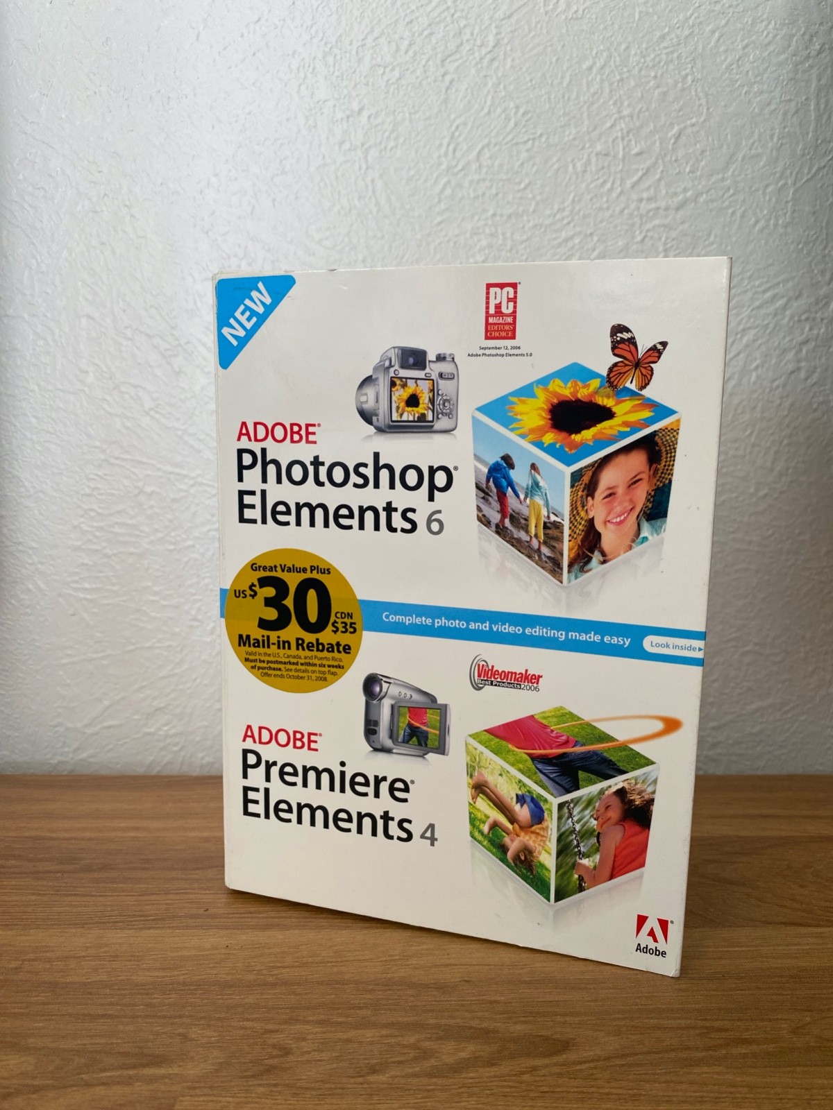 Adobe Photoshop Elements 6 & Premiere Elements  w/ Serials