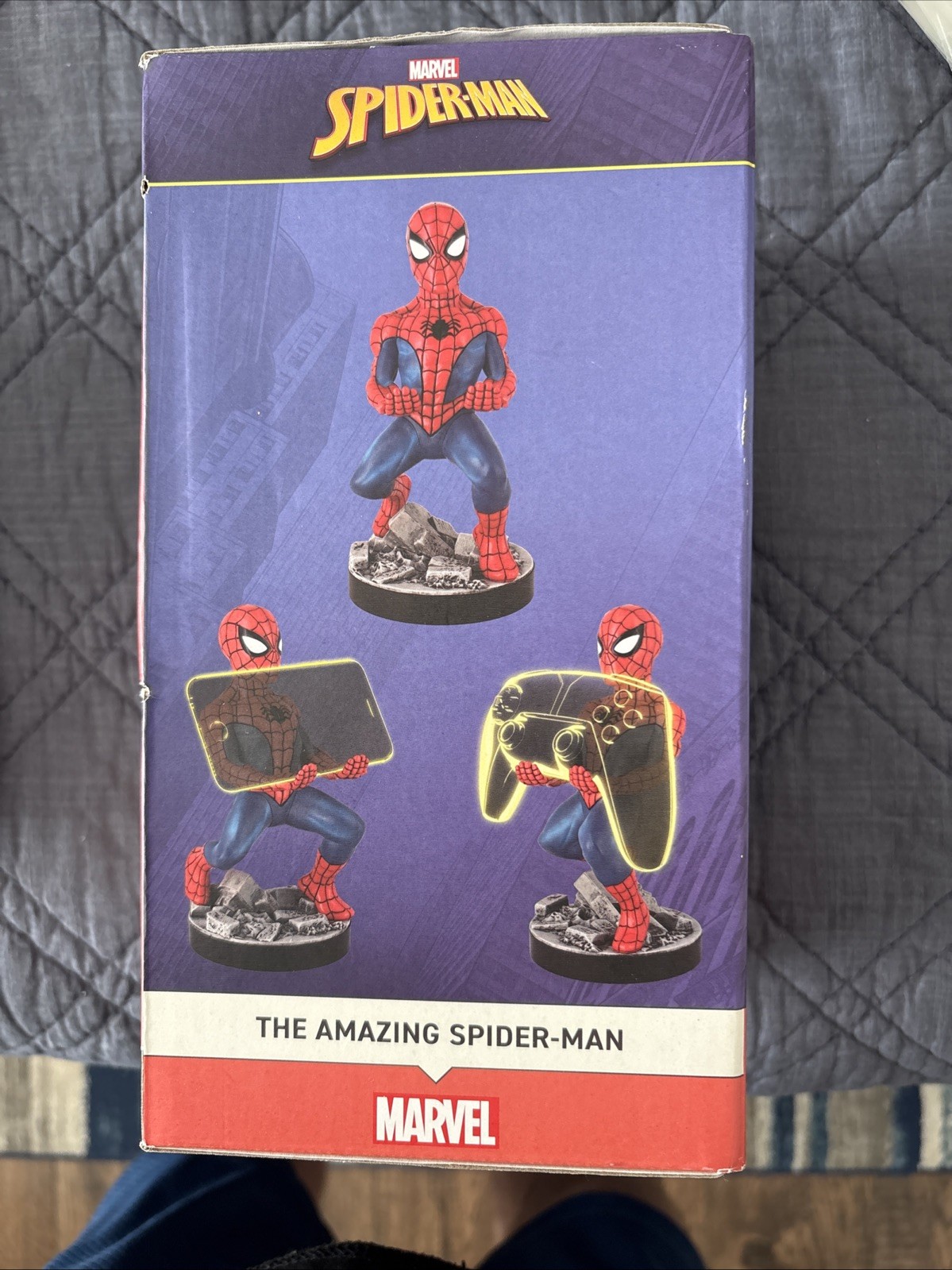 Marvel Spider-Man Controller Phone & Stand Device Holder Gaming Cable Guys NIB