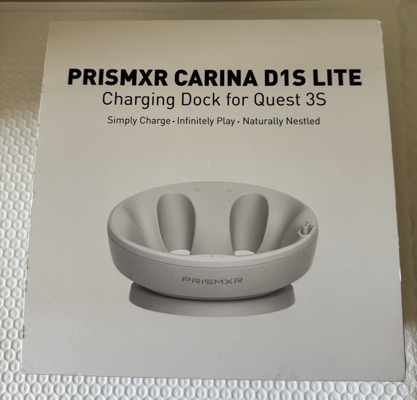 PRISMXR Charging Dock for Quest 3S Headset White Carina D1S Lite P1114 Unopened