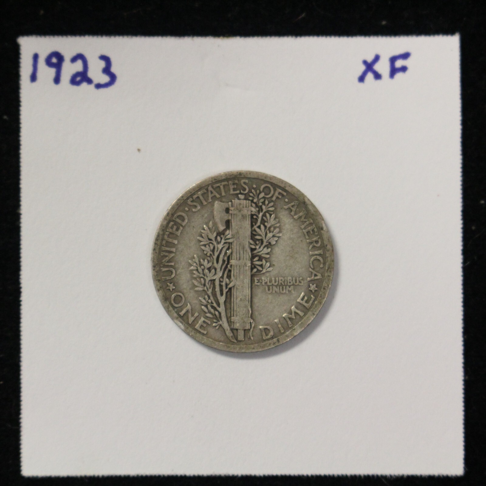 1923 Mercury Dime Circulated XF